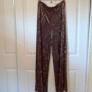 Lulu's crushed velvet pants